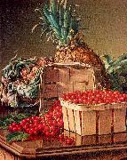 Prentice, Levi Wells Still Life with Pineapple and Basket of Currants Germany oil painting reproduction